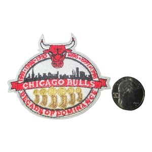 Chicago Bulls 6x Champions Embroidered Iron On Patch
